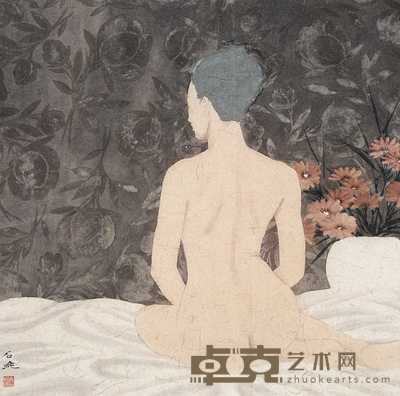 石晓 人体 镜心 68×68cm